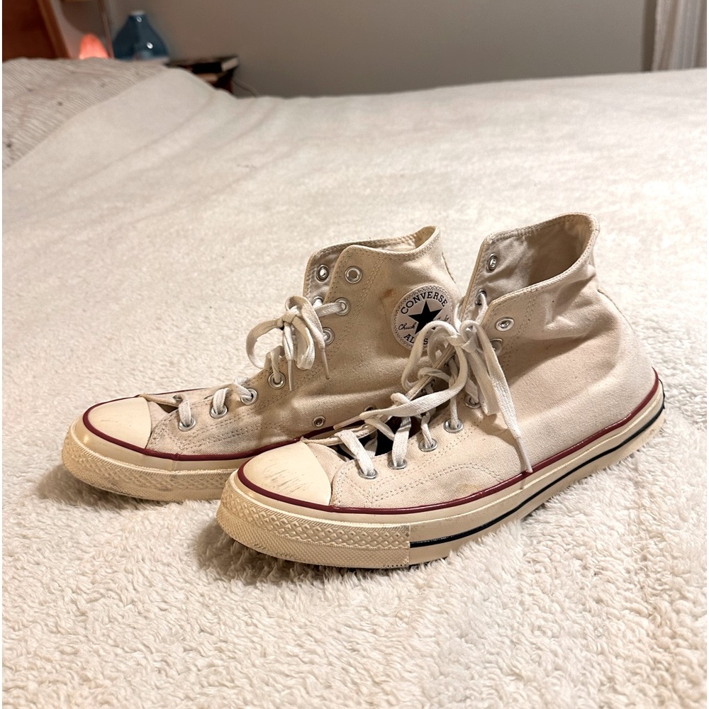 Converse Chuck 70 size 10.5 10 1/2 men’s cream off white high top sneakers